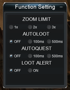 Optimized Function Setting