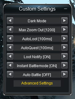 UI Settings